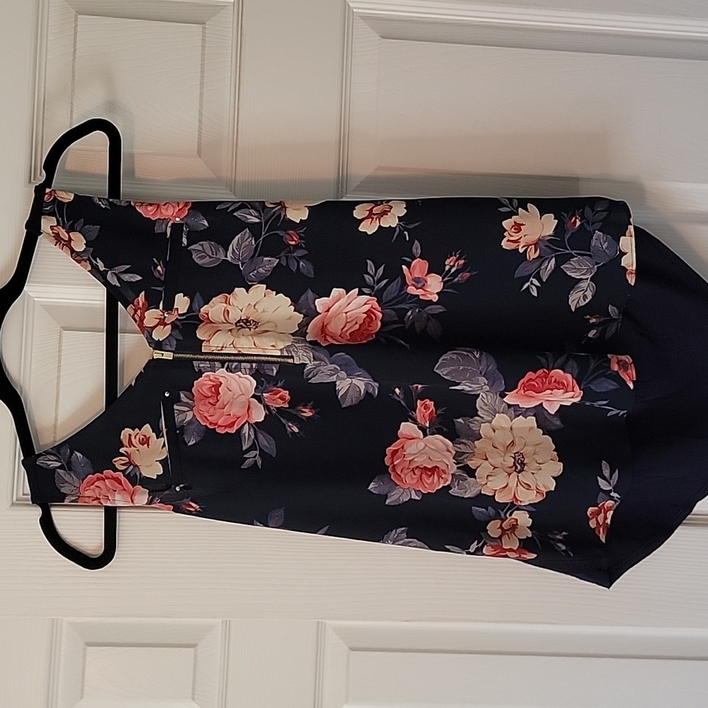 Blue Floral Top